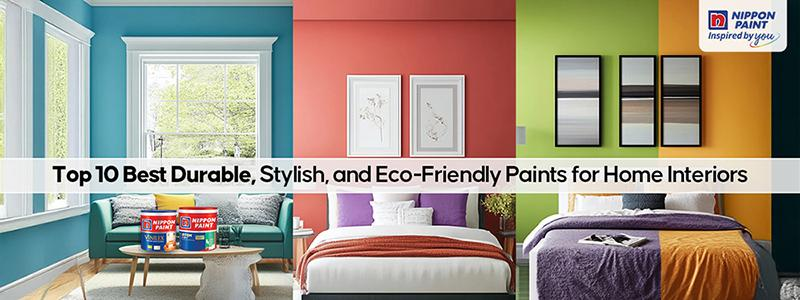 A beautifully designed home interior with eco-friendly, stylish, and durable painted walls in soft, modern colors