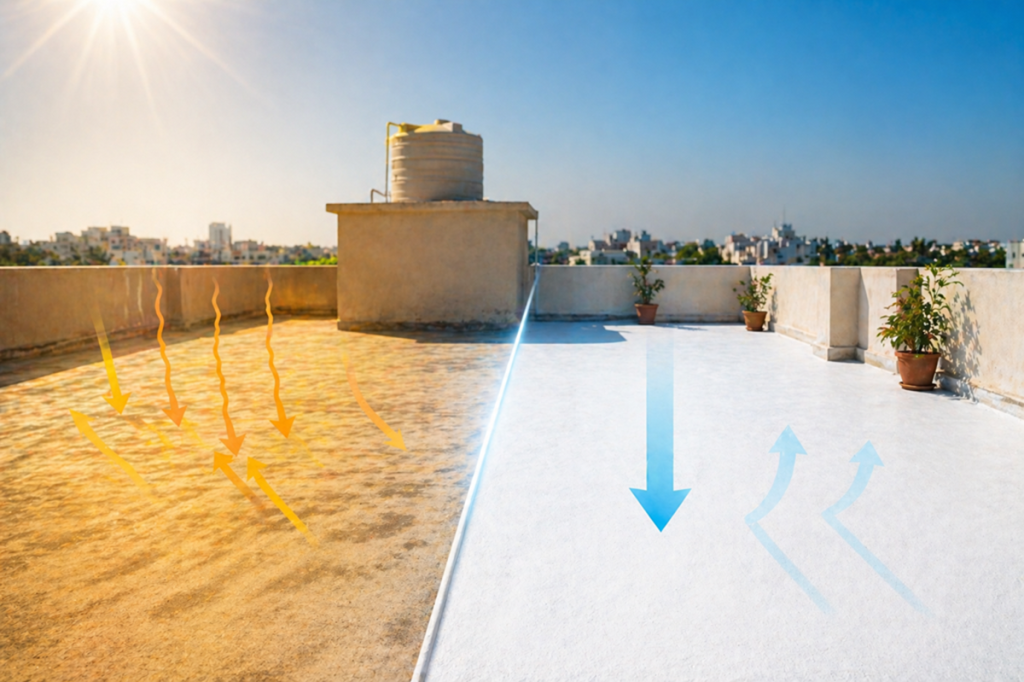 How Heat Proof Paint Keeps Your Terrace Cool Even in Peak Summer